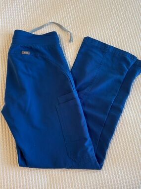 Figs Cobalt Blue Medical Scrub Pants with Cargo Pocket